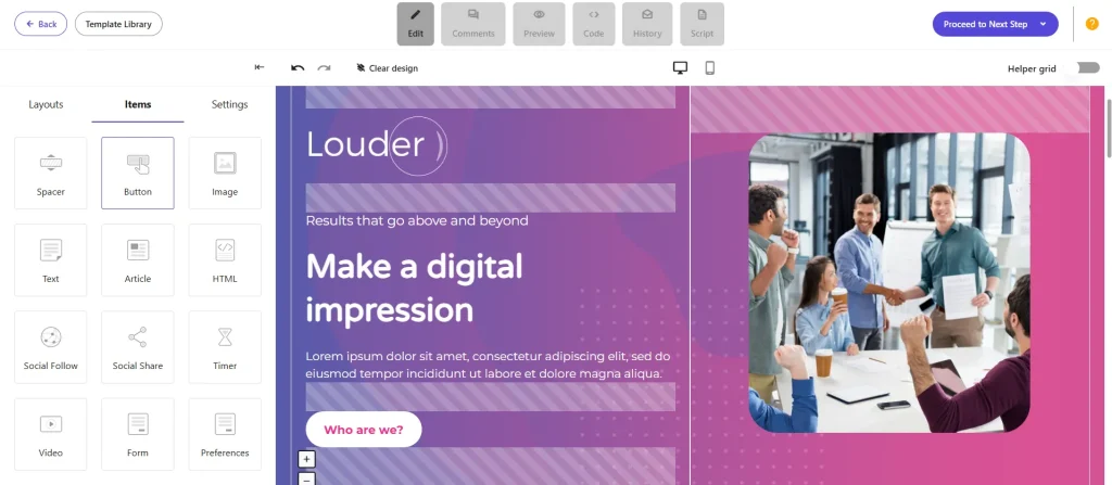 Drag-and-Drop Email Editor