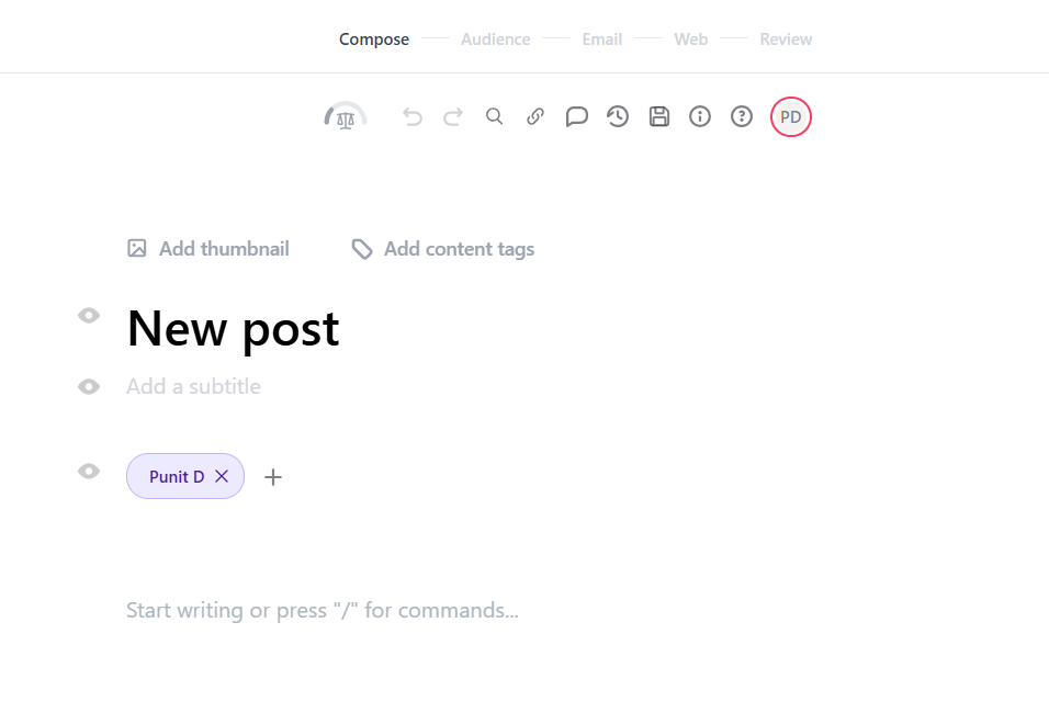 Beehiiv newsletter editor